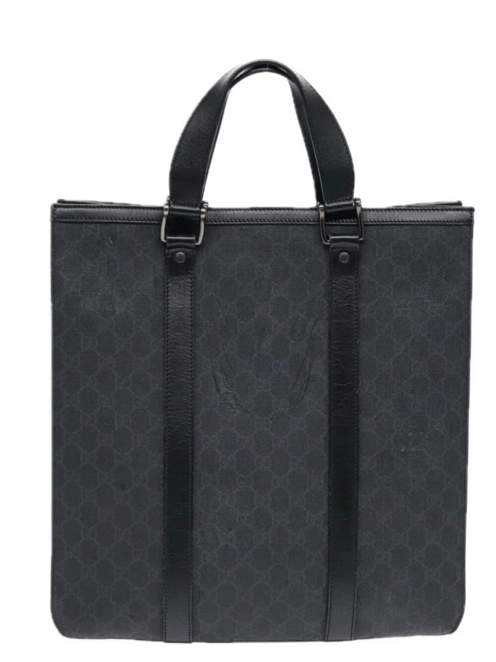 GUCCI GG Canvas Hand Bag Black 322072 Auth bs17120 - Picture 2 of 15